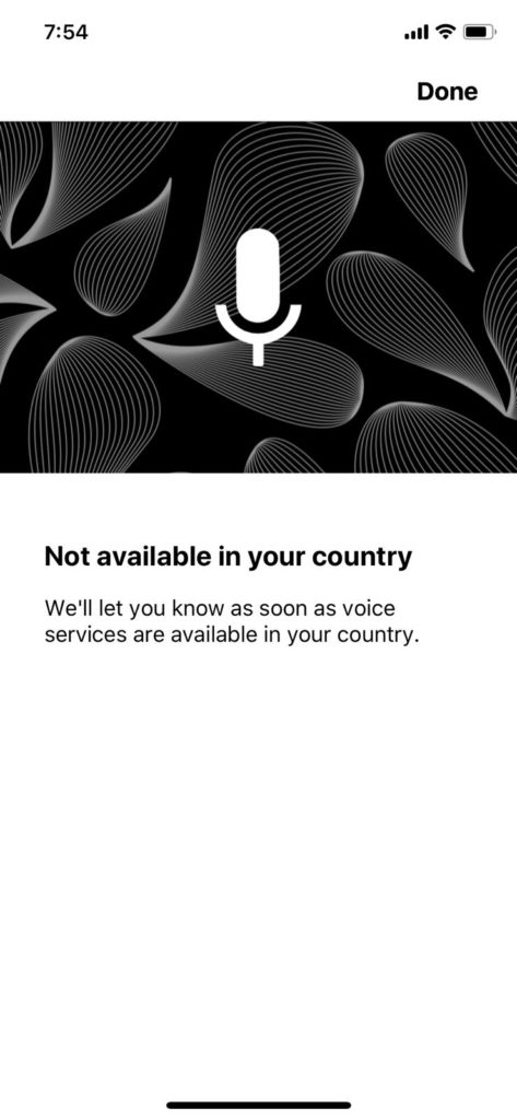 Alexa not available in Singapore