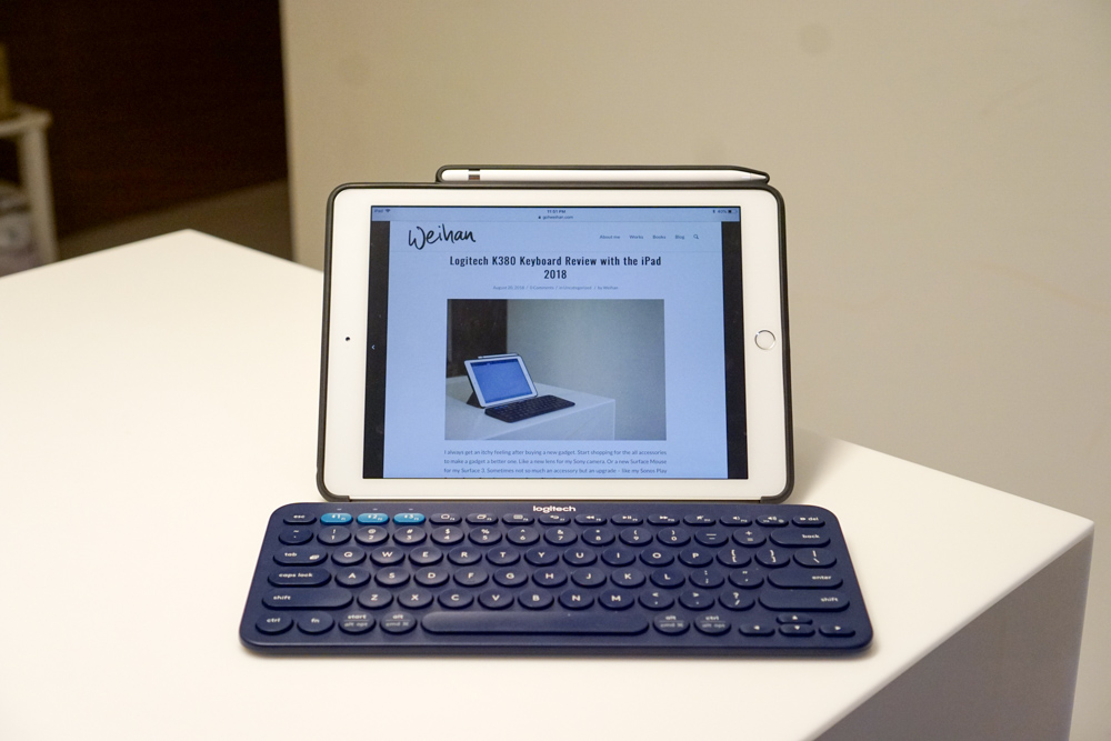 Logitech K380 with iPad 2018